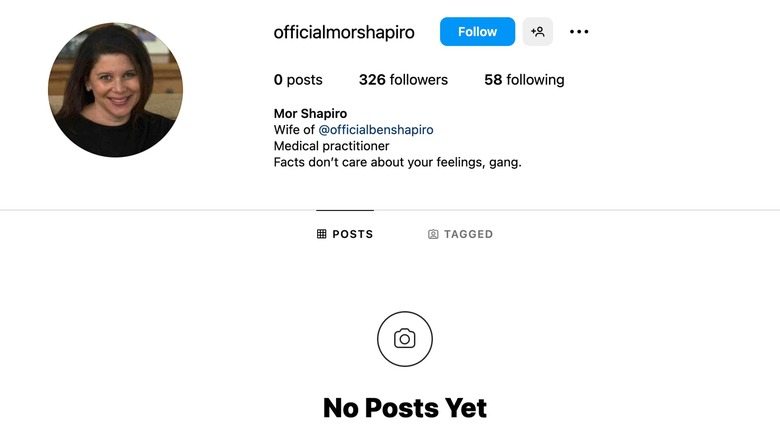 Mor Shapiro Instagram profile