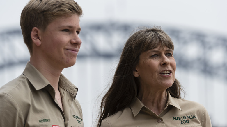 Terri Irwin with son Robert