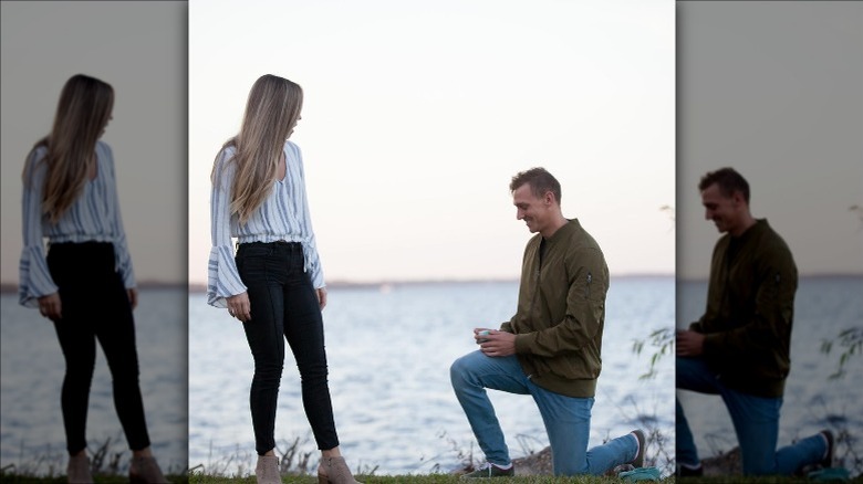 Caeleb Dressel proposing to Meghan