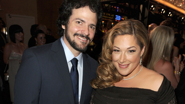 Carnie Wilson posing with Rob Bonfiglio 