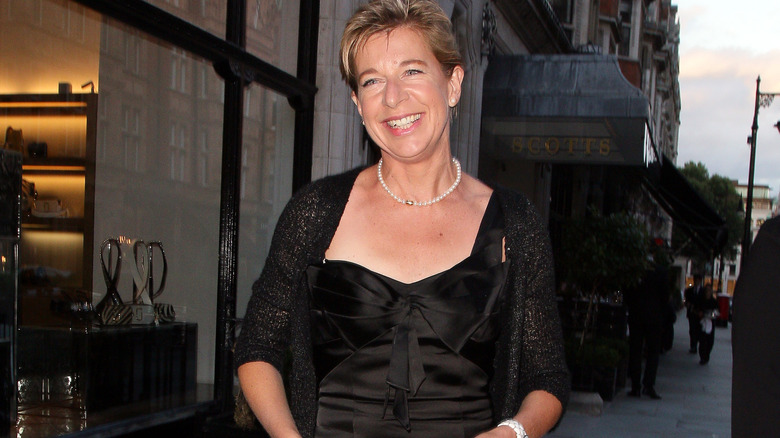 Katie Hopkins smiling during an outing