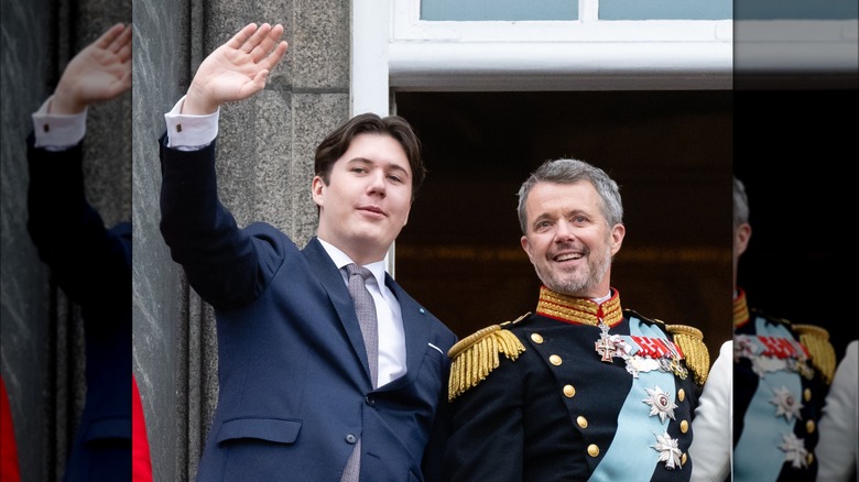 Crown Prince Christian and King Frederik X