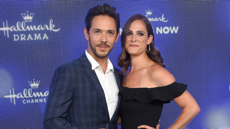 Michael Rady and Rachael Kemery posing 