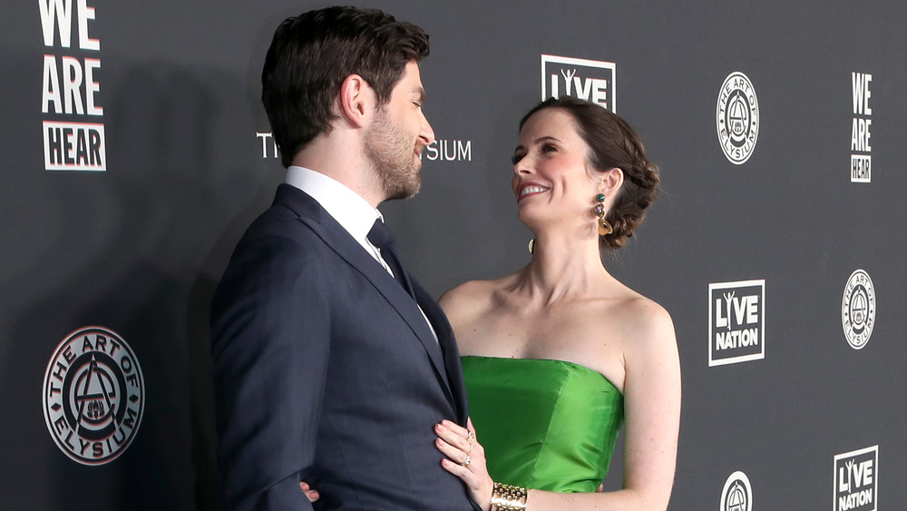 David Giudici, Elizabeth Tulloch smiling at each other