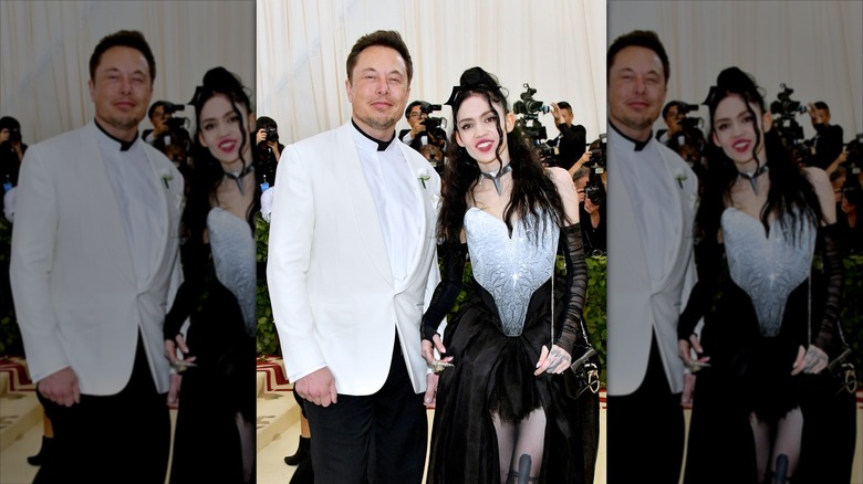 Elon Musk and Grimes at the Met Gala in 2019