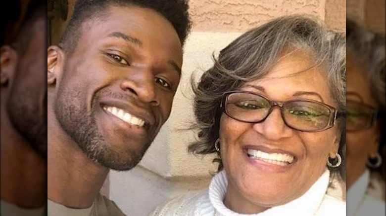 Chaun Williams smiling with his mother