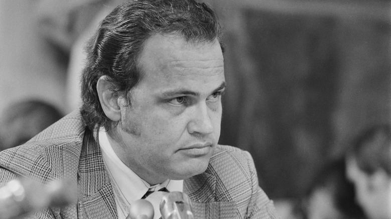 Fred Thompson looking serious at the Watergate hearings