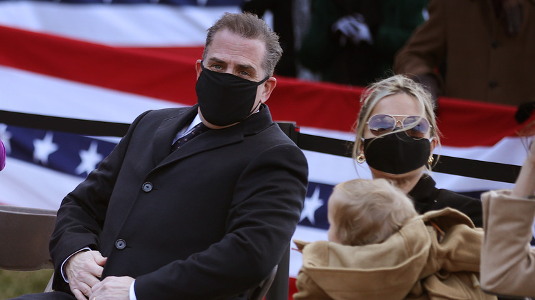 Hunter Biden and Melissa Cohen at the inauguration