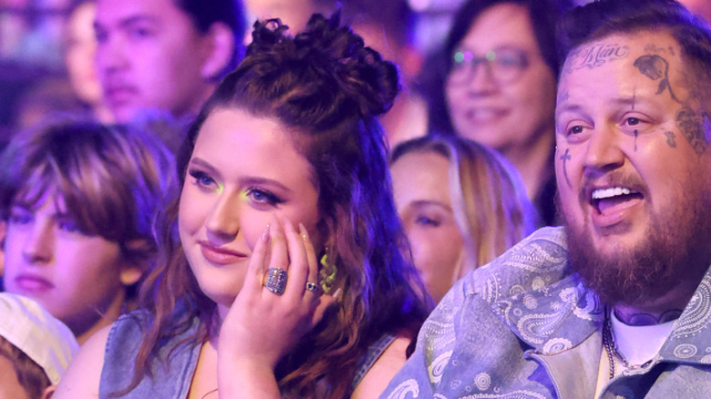 Bailee Ann DeFord and Jelly Roll in audience