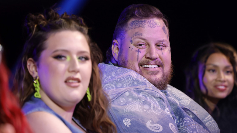 Bailee Ann DeFord and Jelly Roll at the Kids Choice Awards