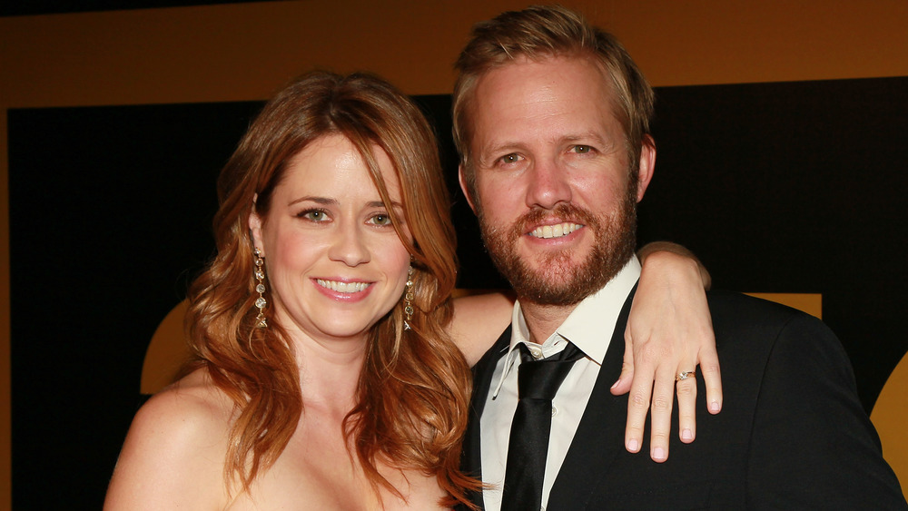 Jenna Fischer and Lee Kirk attending an event 