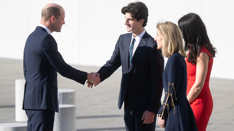 The Kennedy family greeting Prince William