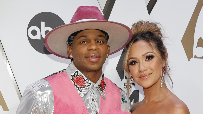 Jimmie Allen and Alexis Gale attend an event together