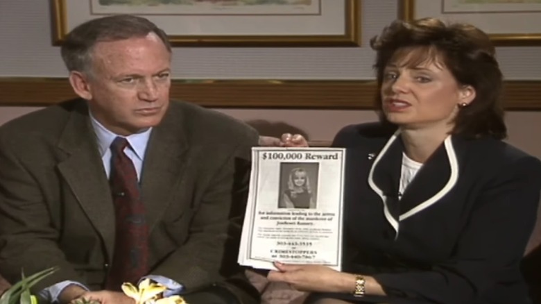 John Ramsey and Patsy Ramsey giving an interview