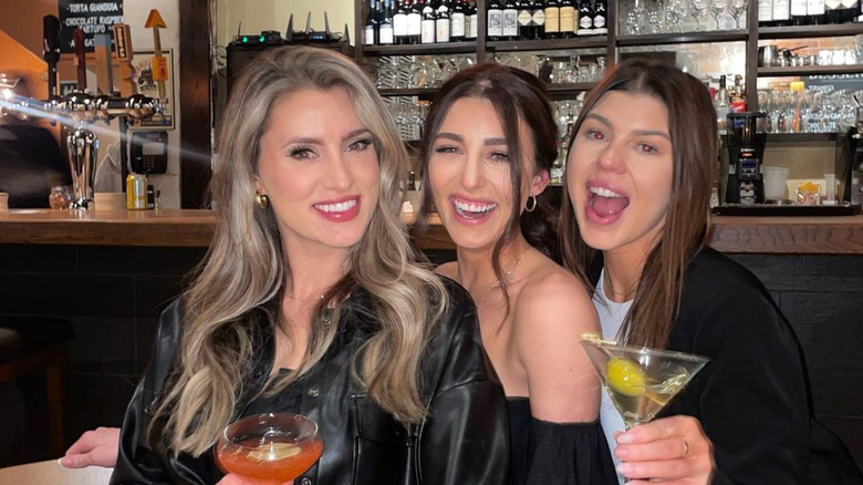 Kaity Biggar out with girlfriends and smiling