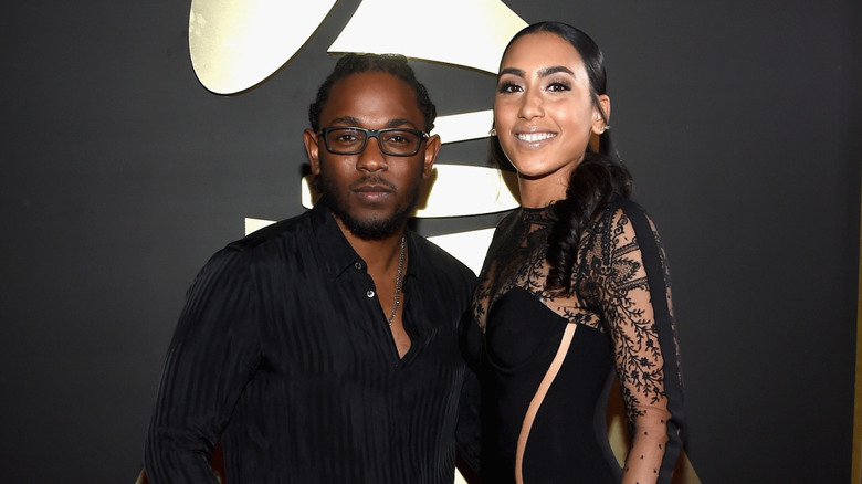 Kendrick Lamar and Whitney Alford at Grammys event