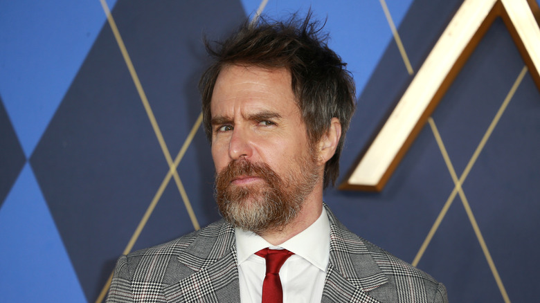 Sam Rockwell attends a movie premiere