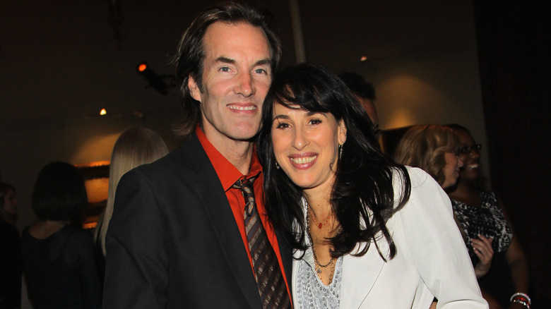 Maggie Wheeler with husband Daniel Wheeler