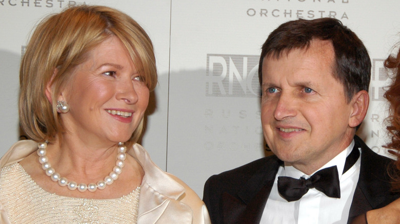 Martha Stewart and Charles Simonyi smiling