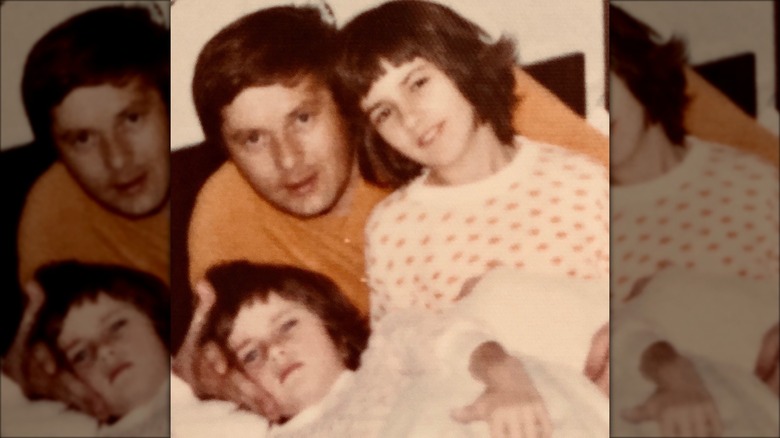 Old family portrait of Melania, Viktor, and Ines