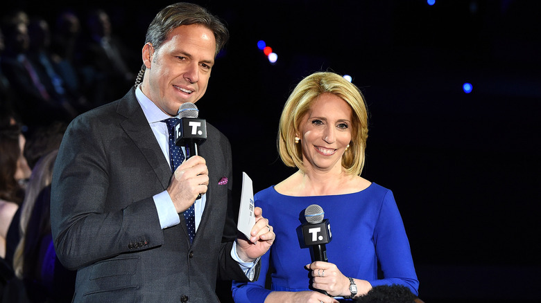 Jake Tapper and Dana Bash with microphones 2016