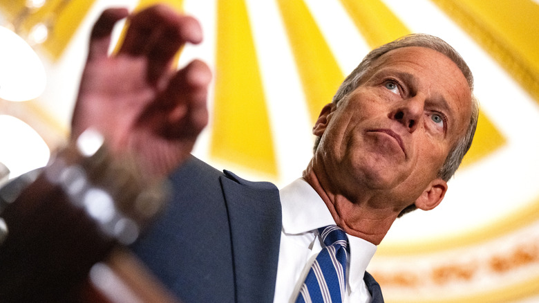 John Thune staring