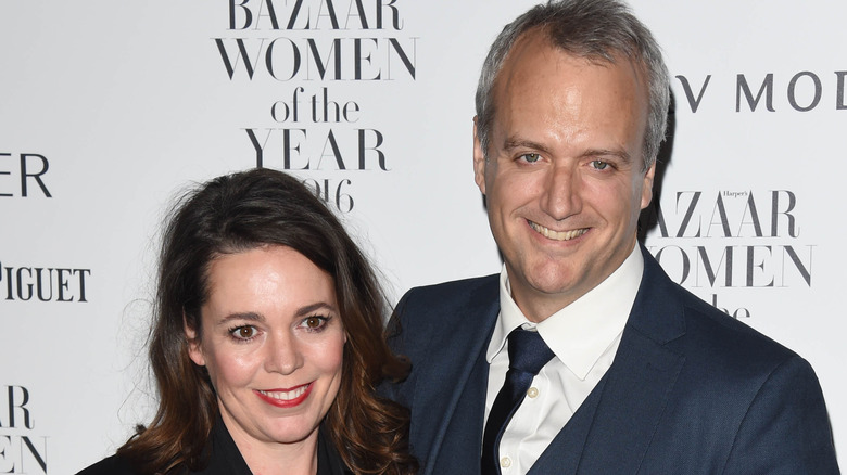 Ed Sinclair and Olivia Colman at Harper's Bazaar Women of the Year 2016