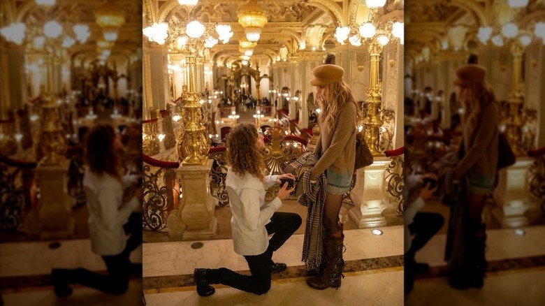 Justin Long proposing to Paris Jackson