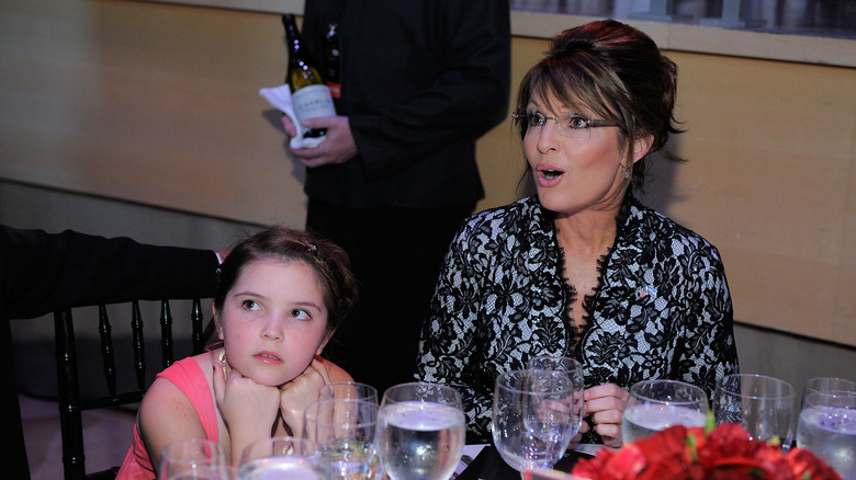 young Piper Palin with Sarah Palin