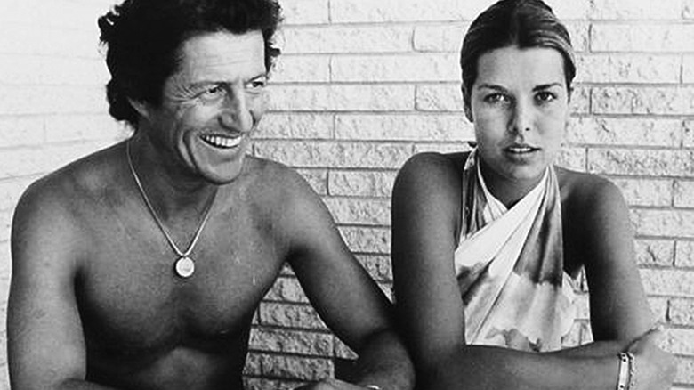 Philippe Junot and Princess Caroline relaxing