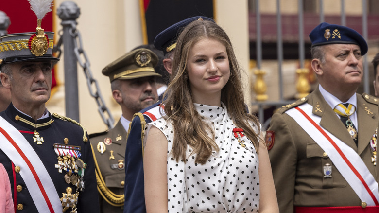 Princess Leonor at military service