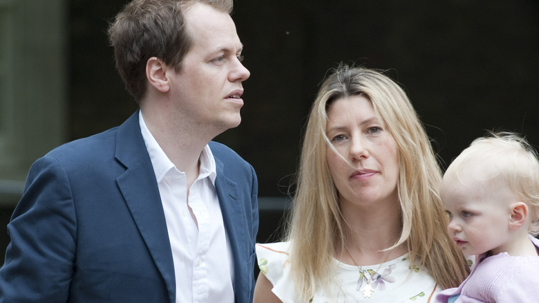 Sara and Tom Parker Bowles with baby Lola