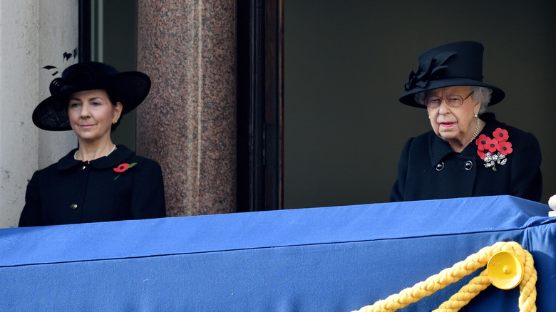 Susan Rhodes and Queen Elizabeth