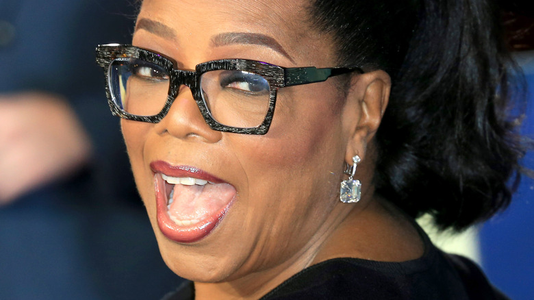 up close of Oprah Winfrey