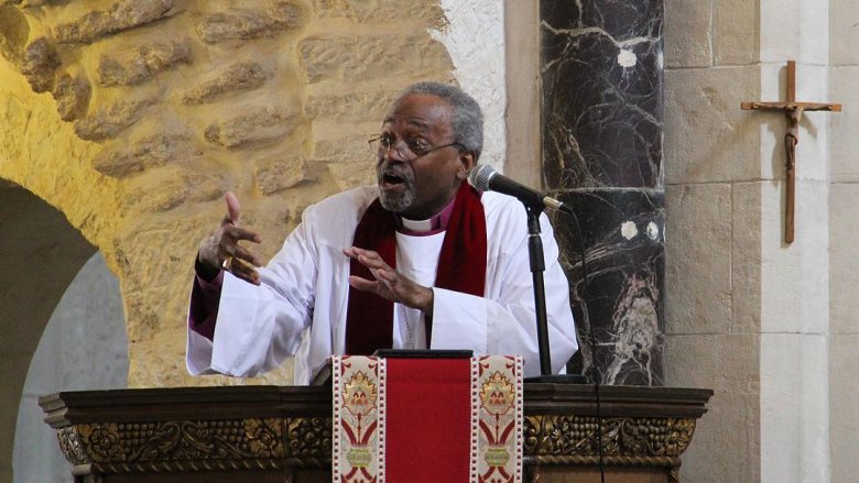 Reverend Michael Curry animated speech