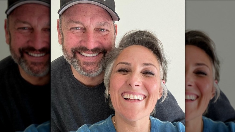 Ricki Lake and Ross Burningham smiling in selfie