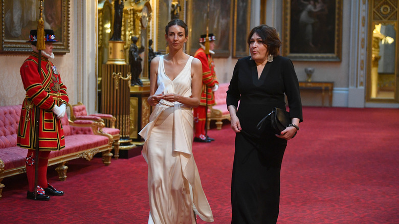 Rose Hanbury walking in Buckingham Palace