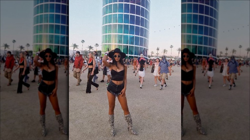 Bri Springs poses at a music festival