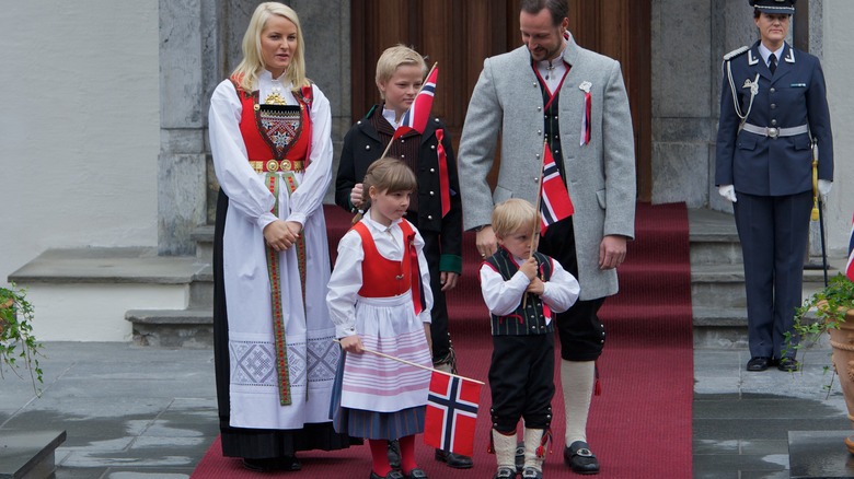 Young Princess Ingrid and her family