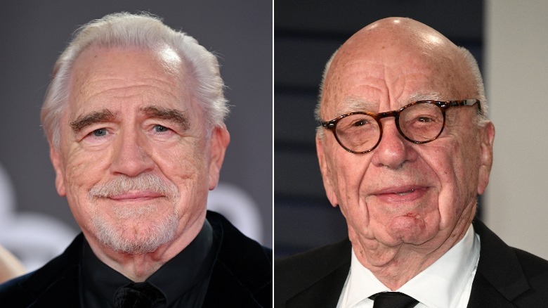 Brian Cox at an event and Rupert Murdoch at an event