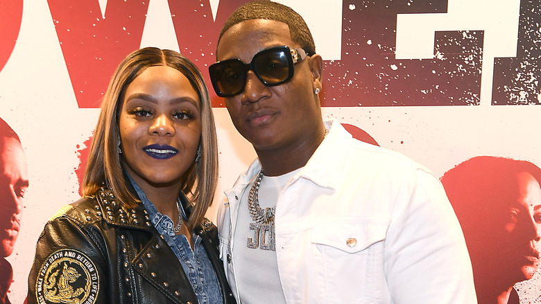 Yung Joc and Kendra Robinson on the red carpet