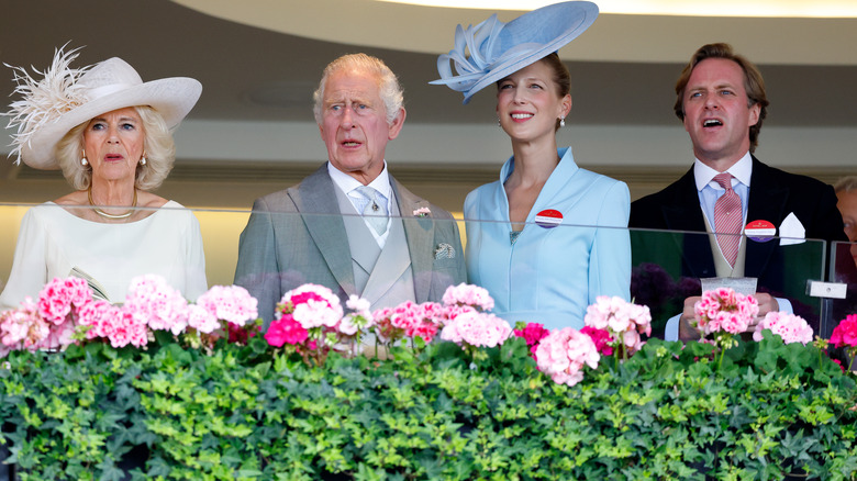 Queen Camilla, King Charles, Lady Gabriella, and Thomas Kingston