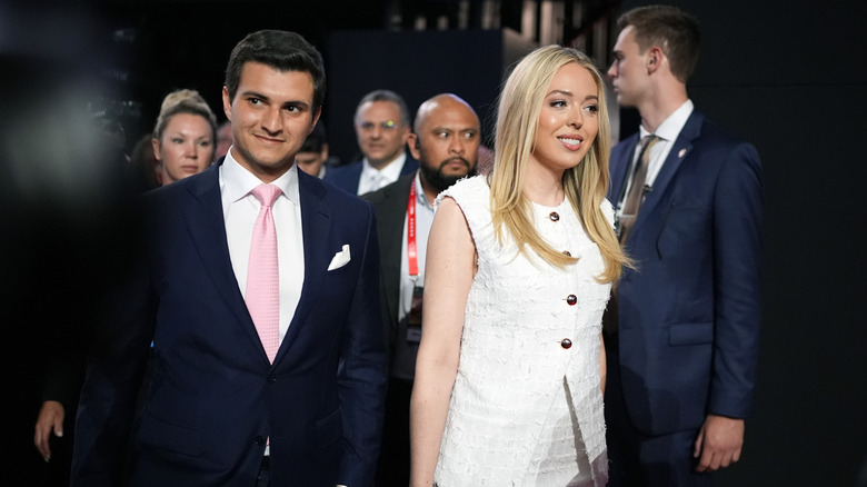 Michael Boulos and Tiffany Trump at the 2024 Republican National Convention