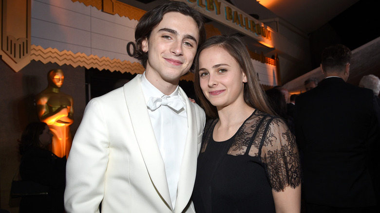 Pauline and Timothee Chalamet at the Annual Academy Awards Governors Ball