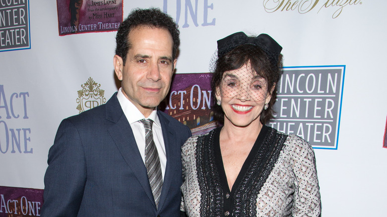 Tony Shalhoub and a smiling Brooke Adams