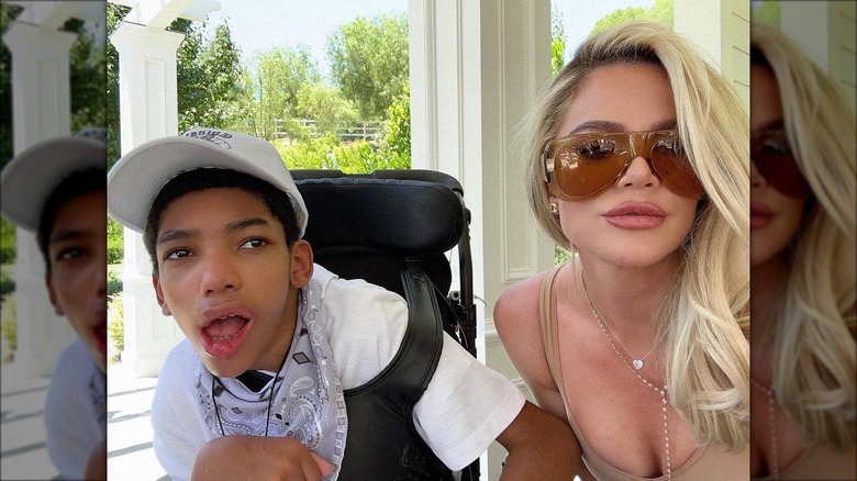 Amari Thompson and Khloe Kardashian selfie