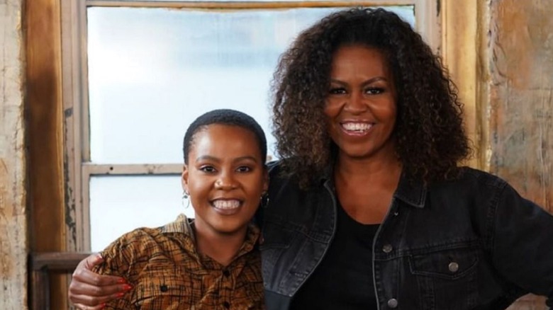 Thembe Mahlaba and Michelle Obama together 