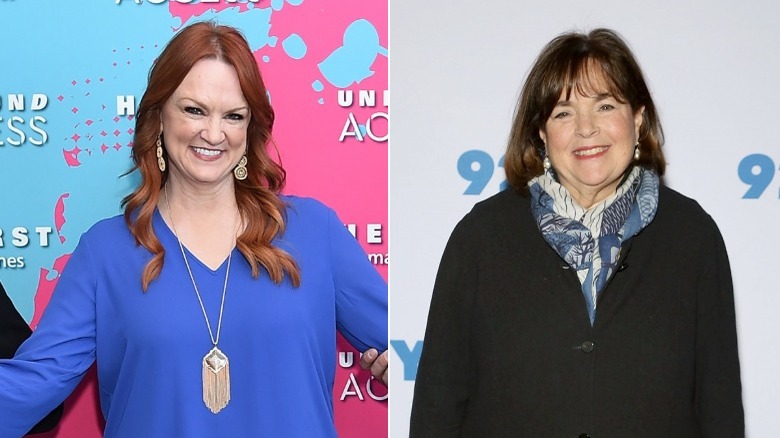 Ree Drummond, Ina Garten smiling, posing