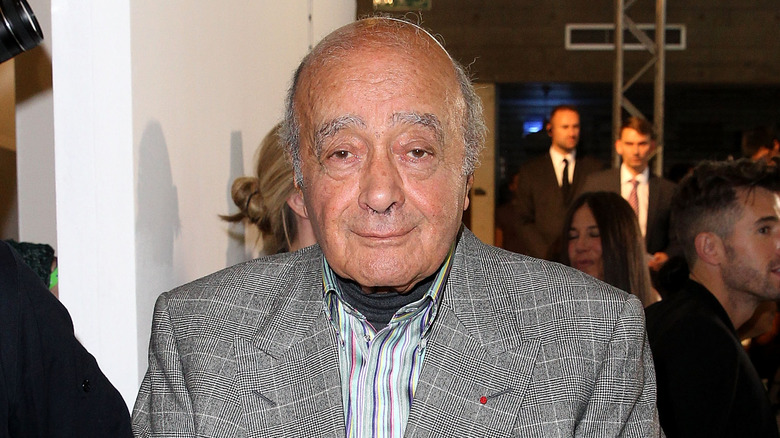 Mohamed Al-Fayed during London Fashion Week