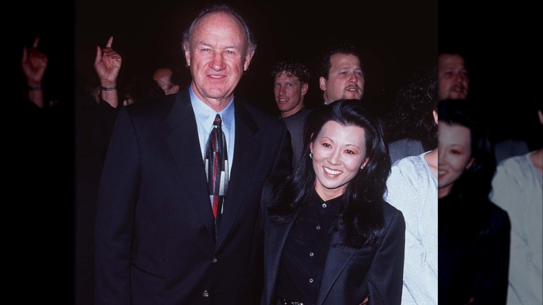 Gene Hackman and Betsy Arakawa smiling together